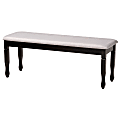 Baxton Studio Corey Dining Bench, Gray/Dark Brown 1 thumbnail image
