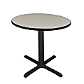 Regency Cain Round X-Base Breakroom Table, 29”H x 30”W x 30”D, Maple/Black 1 thumbnail image