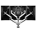 Loctek D7 Gas-Spring Monitor Arm, Quad, 22 1/8"H x 17 5/16"W x 5 15/16"D, Silver 1 thumbnail image