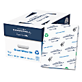 Hammermill® Great White® Copy Paper, White, Letter (8.5" x 11"), 5000 Sheets Per Case, 20 Lb, 92 Brightness, 50% Recycled