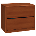 HON® 10700 20"D Lateral 2-Drawer File Cabinet, Cognac 1 thumbnail image