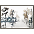 Amanti Art Back Roads Forest And Fields by Jacqueline Ellens Framed Canvas Wall Art Print, 16”H x 23”W, Graywash