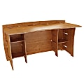 Legare Sustainable™ Bamboo 60" Straight Desk, Carbonized Amber 1 thumbnail image