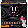 U by Kotex Kimberly-Clark Professional All-Nighter Overnight Pads With Wings, Box Of 12 1 thumbnail image