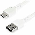 StarTech.com 1 m / 3.3 ft USB 2.0 to USB C Cable - High Quality USB 2.0 Cable - USB Cable - White - USB Data Transfer Cable (RUSB2AC1MW) 1 thumbnail image