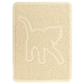Gibson Everyday Pet Elements Cat Silhouette Placemat, 13-13/16” x 18-1/2”, Tan 1 thumbnail image