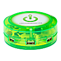 ChargeHub X3 3-Port USB Charger, Green, CRGRD-X3-200