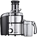 Brentwood JC-500 Power Juice Extractor - 700 Watts - 800 W Motor - Stainless Steel, Silver, Black