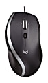 Logitech® M500 Corded Laser Mouse With Hyperscroll, black