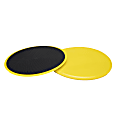 Mind Reader Fitness Glider Discs, Yellow, Set Of 2 Discs 1 thumbnail image