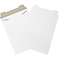 Partners Brand Stayflats® Flat Mailers, 13" x 18", White, Pack of 100