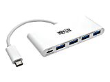 Tripp Lite 4-Port USB 3.1 USB-C to USB-A Hub w/ USB-C Charging Port 5 Gbps - Hub - 4 x SuperSpeed USB 3.0 - desktop