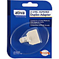 Ativa® Duplex Adaptor, Almond 1 thumbnail image