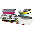 Gibson Home Color Splash Lyneham 5-Piece Carbon Steel Bakeware Set