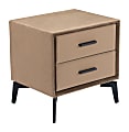 Zuo Modern Montana Steel Rectangle End Table, 19-3/4”H x 19-1/2”W x 15-3/4”D, Brown 1 thumbnail image