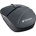 Verbatim Wireless Mini Travel Mouse, Commuter Series - Graphite - Optical - Radio Frequency - 2.40 GHz - Graphite - 1000 dpi - 3 Button(s) 1 thumbnail image