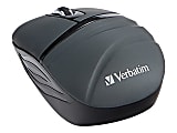Verbatim Wireless Mini Travel Mouse - Commuter Series - mouse - optical - 3 buttons - wireless - 2.4 GHz - USB wireless receiver - graphite 1 thumbnail image