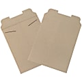 Office Depot® Brand Kraft Stayflats® Mailers, 9 3/4" x 12 1/4", Brown, Pack of 100 