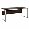 Bush® Business Furniture Hybrid Computer Table Desk With Metal Legs, 72"W x 36"D, Black Walnut, Standard Delivery 1 thumbnail image