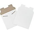 Partners Brand Stayflats® Flat Mailers, 6" x 6", White, Pack of 200