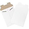 Partners Brand Stayflats® Flat Mailers, 6" x 8", White, Pack of 100