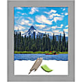 Amanti Art Rectangular Picture Frame, 19” x 23”, Matted For 16” x 20”, Brushed Nickel 1 thumbnail image