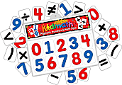 Barker Creek® Magnets, Learning Magnets®, Numbers And Math Signs, Red/Blue, Grades Pre-K–6, Pack Of 30