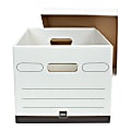 Office Depot® Brand Standard-Duty Corrugated Storage Boxes, Letter/Legal  Size, 15 x 12 x 10, 60% Recycled, White/Red, Pack Of 10 - Zerbee