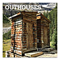 Brown Trout Monthly Life Wall Calendar, 12" x 12", Outhouses, January To December 2021