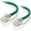 C2G-35ft Cat5e Non-Booted Unshielded (UTP) Network Patch Cable - Green - Category 5e for Network Device - RJ-45 Male - RJ-45 Male - 35ft - Green 1 thumbnail image