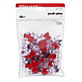 Office Depot® Brand Pushpins, 7/16", Assorted Colors, Pack Of 50 1 thumbnail image
