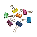 Office Depot® Brand Fashion Binder Clips, 1", Assorted Colors, Pack Of 12