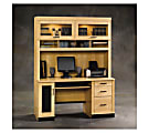 Sauder® Office Port Computer Desk, Maple/Black 1 thumbnail image
