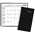 DayMinder® Professional Monthly Planner, 3 5/8" x 6 1/16", 30% Recycled, Black, 14 Months, December 2016 to January 2018