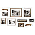 Kate And Laurel Bordeaux Gallery Wall Kit, Assorted Sizes, Industrial Farmhouse, Set Of 10 1 thumbnail image