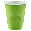 Amscan Plastic  Cups, 18 Oz, Kiwi Green, Set Of 150 Cups
