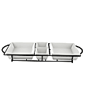 Gibson Gracious Dining 5-Piece Serving Set, Black/White 1 thumbnail image