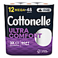 Cottonelle® Ultra ComfortCare Toilet Paper, Soft Tissue, Mega Rolls, Septic Safe, 2-Ply, White, 284/Roll, 12 Rolls/Pack, 48 Rolls/Carton 1 thumbnail image