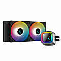 DeepCool High Performance 2-Tower Liquid CPU Cooler With 240mm Radiator, 1-1/16”H x 4-3/4”W x 11-1/8”D, Black, LS520 1 thumbnail image