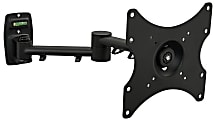 Mount-It! Lockable Wall-Mount Bracket For 13 - 42" TVs, 9.3"H x 11"W x 3.5"D, Black