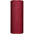 Ultimate Ears BOOM 3 Portable Bluetooth Speaker System - Red - 90 Hz to 20 kHz - 360° Circle Sound - Battery Rechargeable