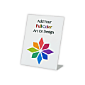 Custom Full Color Durable Plastic Pedestal Sign, 10" X 8" 1 thumbnail image