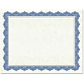 Geographics Drama Blue Border Blank Certificates - 8.5" x 11" - Inkjet, Laser Compatible with Blue Border - 15 / Pack 1 thumbnail image