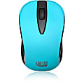 Adesso iMouse S70L - Wireless Optical Neon Mouse - Optical - Wireless - Radio Frequency - 2.40 GHz - No - Neon Blue - USB - 1000 dpi - Scroll Wheel - 3 Button(s) - Symmetrical