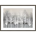 Amanti Art Trees On Gray by Kate Bennett Wood Framed Wall Art Print, 41”W x 30”H, Gray 1 thumbnail image
