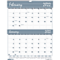 House of Doolittle Bar Harbor Blue/Gray 2-Month Wall Calendar - Julian Dates - Daily, Weekly, Monthly, Yearly - January 2022 till December 2022 - 2 Month Single Page Layout - 20" x 26" Sheet Size - 2.50" x 1.75" Block - Wire Bound