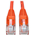 Tripp Lite 5ft Cat5 Cat5e Snagless Molded Patch Cable UTP Orange RJ45 M/M 5' - 1 x RJ-45 Male Network - Gold-plated Contacts - Orange 1 thumbnail image