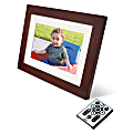 Ativa™ 11" Digital Photo Frame, 256MB Memory, Black And Espresso Wood 1 thumbnail image