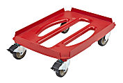 Cambro Cam GoBox Camdolly ABS Small Compact Dolly, 7-5/16"H x 17-7/16"W x 24-15/16"D, Red