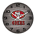 Imperial NFL Weathered Wall Clock, 16”, San Francisco 49ers
